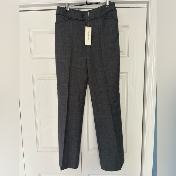 NWT Gerard Darel Gray Wool Pants Size 42 NEW - Picture 1 of 7